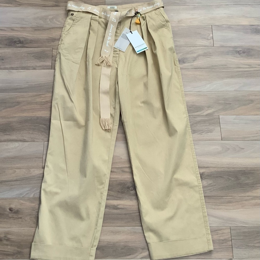 Scotch & Soda Faye High-Rise Relaxed Tapered Leg Paperbag Utility Pant - Picture 6 of 11